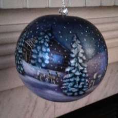 Cannonball Gourd Ornament