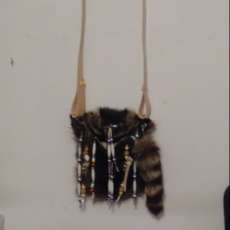 Raccoon purse