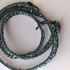 Peacock Triple Wrap bracelet