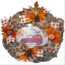 Fall Wreath w/Truck