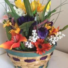 Green and Purple Basket