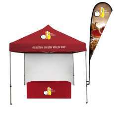 Market Fest Total Show Package w/tent, flag and custom table throw