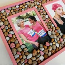 Pink Stone Picture Frame