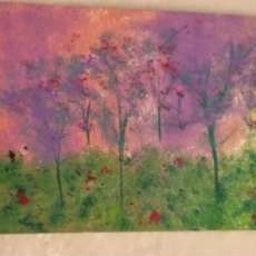 Acrylic Painting "Lilac Forest"