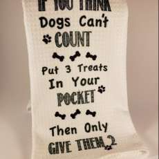 Dogs Can Count Hand Towel
