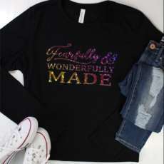 Fearfully & Wonderfully Made Holographic Long Sleeve Tee