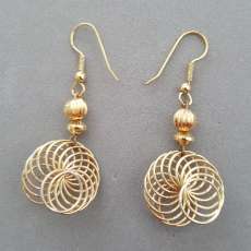 Handcrafted Spiral Wire Earrings