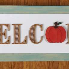 Interchangeable WELCOME Sign