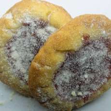 Lemon Raspberry Snow Cookies