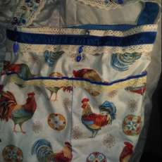 Rooster with pockets shopping bag