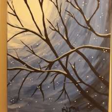 Winter Tree 16 x 20 stretched canvas