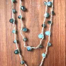 jade green beaded necklace