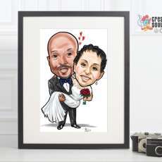 Wedding Decor Gifts And Caricatures For Couples | Custom Wedding & Anniversary Caricatures