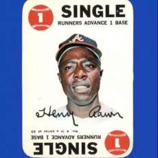 1968 Topps Hank Aaron game card.