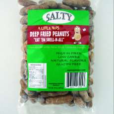 6 Pack of Salty Deep Fried Peanuts