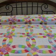 King Size Double Wedding Ring quilt