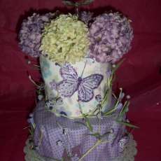 Lavender dreams diaper cake