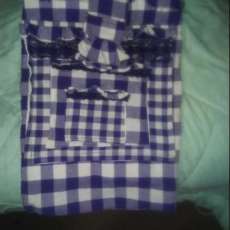 Blue & white shopping bag