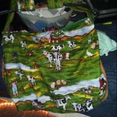 Green farm shopping bag