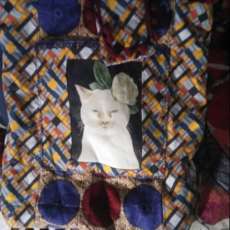 Yarn cat shopping bag