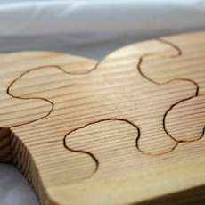 Easy Handmade 5 Piece Wood Cat Puzzle