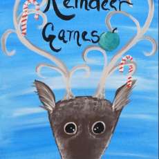 REINDEER GAMES ACRYLIC PAINTING KIT & VIDEO LESSON
