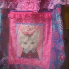 Batik cat shoppi bag