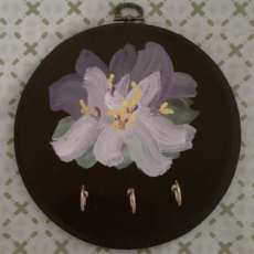 Key Holder Plaque, Lavender
