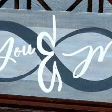 You & Me Infinity Farmhouse Style Forever Sign