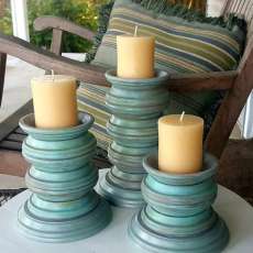 3 Piece Candle Holder Set Stand