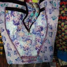 Blue violets handbag