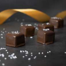6 - Piece Caramels Dipped in Dark Chocolate with Sea Salt Sprinkles