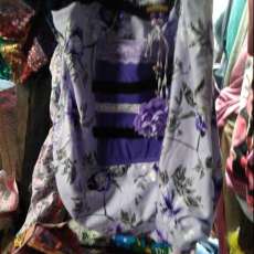 Purple pocket shopping bag