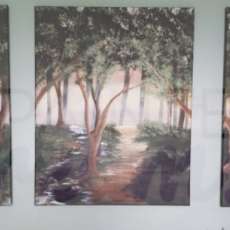 3 canvas forest