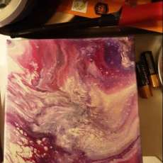 Acrylic pour painting
