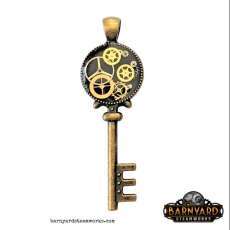 Steampunk Key in Antique Bronze