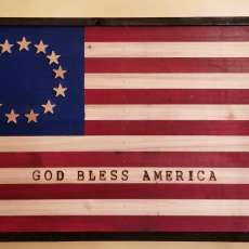 American Flag-Betsy Ross-God Bless America