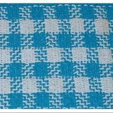 Crocheted Weave - Gingham Plaid Pattern