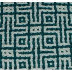 Crocheted Weave - Green Glyphs Plaid Pattern