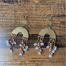 Moonstone Chandelier Earrings