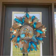 Fall decors door wreath