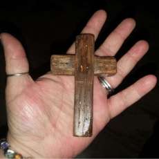 Wooden Handheld Prayer Cross