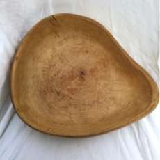 Large hand carved bowl