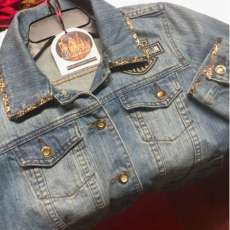 Denim Jackets with Motorcycle Patchs