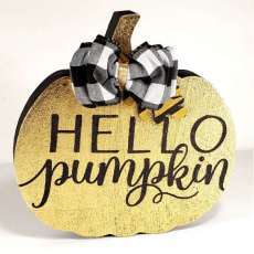 Wood Sign - Hello Pumpkin