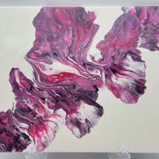 Acrylic Pour Painting on Canvas