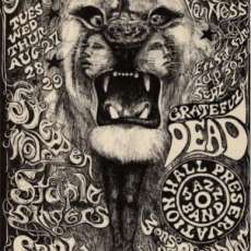 San Francisco Fillmore vintage classic rock concert poster