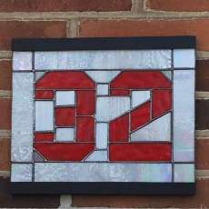 Stained Glass Address Marker