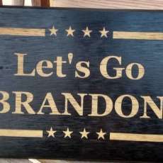 Let's go Brandon plaque