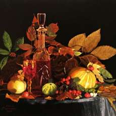 Wine Decanter with Gourds